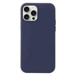 For iPhone 16 Pro Max Liquid Silicone Phone Case(Midnight Blue)