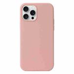 For iPhone 16 Pro Max Liquid Silicone Phone Case(Cherry Blossom Pink)