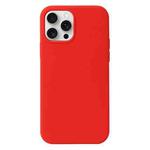 For iPhone 16 Pro Max Liquid Silicone Phone Case(Red)