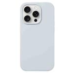 For iPhone 16 Pro Max Liquid Silicone Phone Case(Blue Grey)