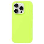 For iPhone 16 Pro Max Liquid Silicone Phone Case(Brilliant Green)