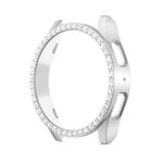 For Samsung Galaxy Watch FE 40mm Diamond Hollow PC Watch Protective Case(White)