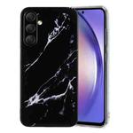 For Samsung Galaxy S24 FE 5G IMD Marble TPU Phone Case(Black)