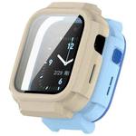 For Xiaomi Mibro Smart Kids Watch T6C PC + Tempered Film Integrated Watch Protective Case(Ivory White)