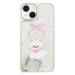 For iPhone 13 Mirror Puppy Pattern TPU + PC Phone Case(Teddy)