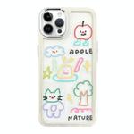 For iPhone 12 Pro Max Clear Illustration Graffiti Pattern TPU + PC Phone Case(Graffiti)