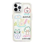 For iPhone 13 Pro Clear Illustration Graffiti Pattern TPU + PC Phone Case(Graffiti)