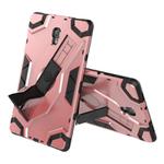 For Samsung Galaxy Tab A 10.5 T590/T595 Escort Series TPU + PC Shockproof Protective Case with Holder(Rose Gold)