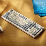 LANGTU L98 Wired RGB Mechanical Gaming Keyboard(Cream White)