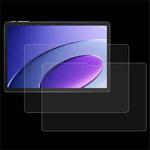 For itel Mega Pad 10.1 2pcs 9H 0.3mm Explosion-proof Tempered Glass Film