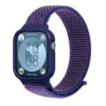 For Huawei Watch Fit3 Nylon Loop Integrated Watch Band(Indigo Blue)