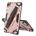 For Amazon Kindle Fire 7 (2019) Escort Series TPU + PC Shockproof Protective Case with Holder(Rose Gold)