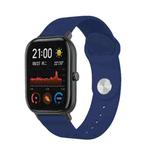 20mm For Huami Amazfit GTS Silicone Watch Band(Midnight Blue)