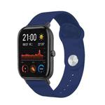22mm For Huami Amazfit GTS Silicone Watch Band(Midnight Blue)