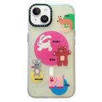 For iPhone 14 Double-Layer Frosted IMD MagSafe Phone Case(Animals)
