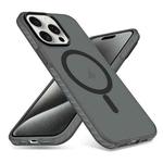 For iPhone 15 Pro Max Skin Feel Airbag Shockproof MagSafe Phone Case(Black)