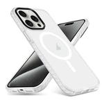 For iPhone 15 Pro Max Skin Feel Airbag Shockproof MagSafe Phone Case(Transparent)