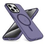 For iPhone 15 Pro Max Skin Feel Airbag Shockproof MagSafe Phone Case(Purple)