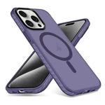 For iPhone 15 Pro Skin Feel Airbag Shockproof MagSafe Phone Case(Purple)