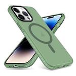 For iPhone 14 Pro Max Skin Feel Airbag Shockproof MagSafe Phone Case(Green)