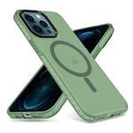 For iPhone 12 Pro Max Skin Feel Airbag Shockproof MagSafe Phone Case(Green)