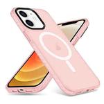 For iPhone 12 / 12 Pro Skin Feel Airbag Shockproof MagSafe Phone Case(Pink)