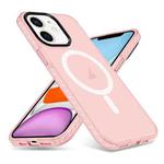 For iPhone 11 Skin Feel Airbag Shockproof MagSafe Phone Case(Pink)