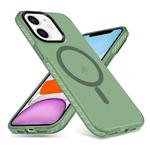 For iPhone 11 Skin Feel Airbag Shockproof MagSafe Phone Case(Green)