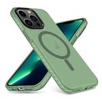 For iPhone 13 Pro Max Skin Feel Airbag Shockproof MagSafe Phone Case(Green)