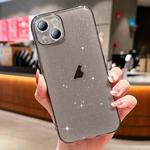 For iPhone 13 Glitter Powder TPU Phone Case(Transparent Black)