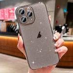 For iPhone 11 Pro Max Glitter Powder TPU Phone Case(Transparent Black)