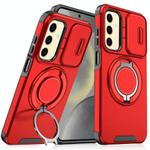 For Samsung Galaxy S25+ 5G Sliding Camshield Ring Holder Phone Case(Red)