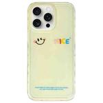 For iPhone 15 Pro Creative Edge Simple Smiley Face Pattern TPU + PC Phone Case(Yellow)