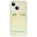 For iPhone 13 Creative Edge Simple Smiley Face Pattern TPU + PC Phone Case(Yellow)