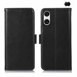 For Sony Xperia 10 VI Magnetic Crazy Horse Texture Genuine Leather RFID Phone Case(Black)