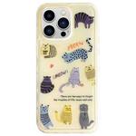 For iPhone 13 Pro Max Creative Edge Elves Cat Pattern TPU + PC Phone Case(Yellow)