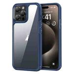 For iPhone 15 Pro Max Acrylic+TPU Transparent Shockproof Phone Case(Royal Blue)