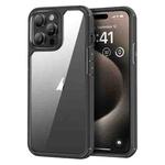 For iPhone 15 Pro Acrylic+TPU Transparent Shockproof Phone Case(Black)