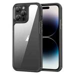 For iPhone 14 Pro Max Acrylic+TPU Transparent Shockproof Phone Case(Black)