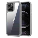 For iPhone 12 Pro Max Acrylic+TPU Transparent Shockproof Phone Case(Grey)