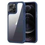 For iPhone 12 Pro Acrylic+TPU Transparent Shockproof Phone Case(Royal Blue)