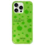 For iPhone 15 Pro Creative Edge Small Fresh Pattern TPU + PC Phone Case(Green)