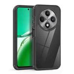 For OPPO Reno12 F 5G Acrylic+TPU Transparent Shockproof Phone Case(Black)