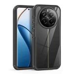 For Realme 12 Pro 5G Acrylic+TPU Transparent Shockproof Phone Case(Black)