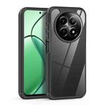 For Realme 12 5G Acrylic+TPU Transparent Shockproof Phone Case(Black)