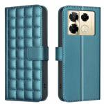 For Infinix Note 40 Pro 5G / 4G Square Texture Leather Phone Case(Green)