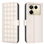 For Infinix Note 40 Pro+ 5G Square Texture Leather Phone Case(Beige)