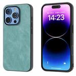 For iPhone 16 Pro Max Black Frame PU Leather Full Coverage Phone Case(Light Blue)