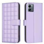 For Motorola Moto G14 4G / G54 5G EU Version Square Texture Leather Phone Case(Purple)