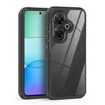 For Redmi 13 4G Acrylic+TPU Transparent Shockproof Phone Case(Black)